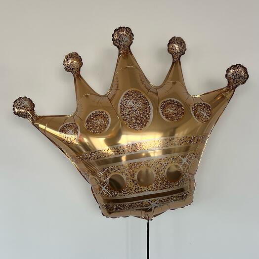 Altın Renkli Taç Balonu