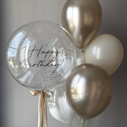 Altın renkli  balon seti