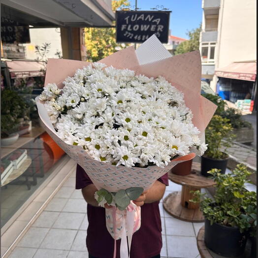 Beyaz Papatya buketi