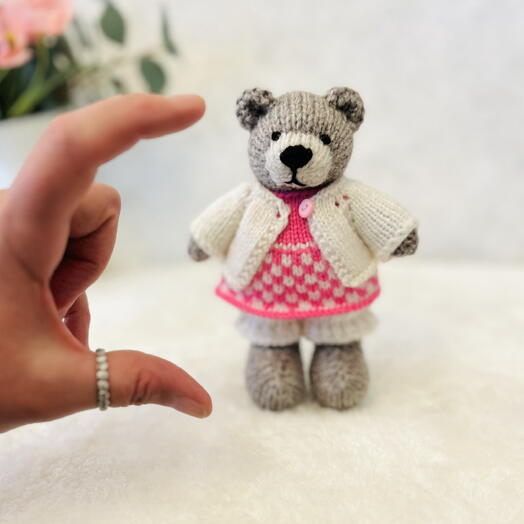 El Yapımı Amigurumi Bahar Temalı Mini Ayıcık – Sevimli Hediye