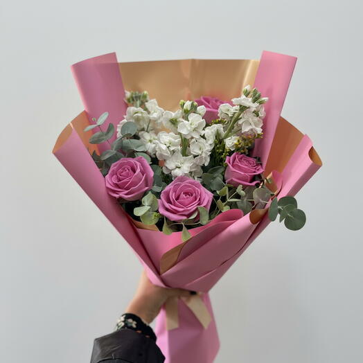 Pink and white fragrant bouquet