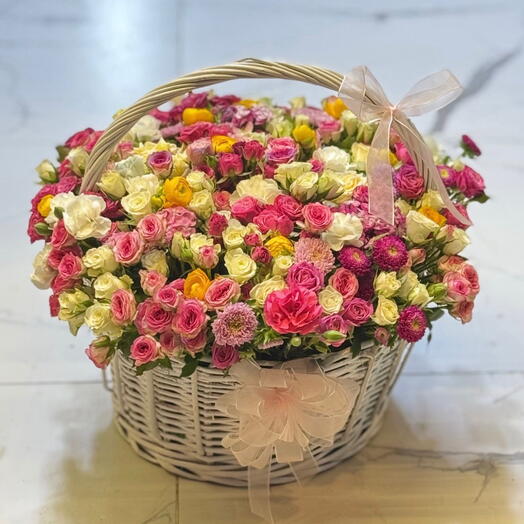 Bahar Çiçekleri Sepeti