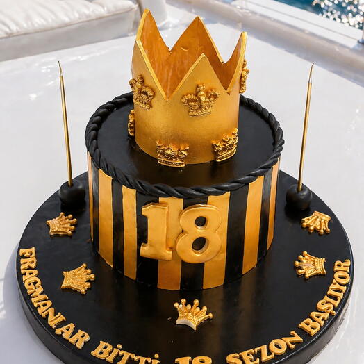 Golden Crown Deluxe Cake