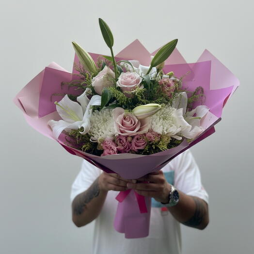 Pink and White Bouquet