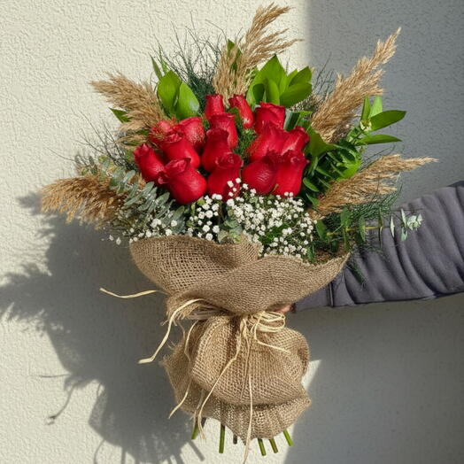 15 Doğal Gul Buketi