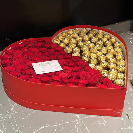 Roses and Ferrero Chocolates