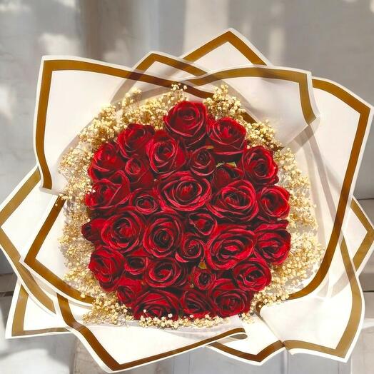 Cipsolu kırmızı gul