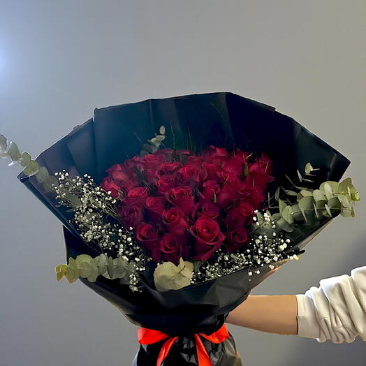 Kırmızı Gul Buketi-Kalpten Gelen