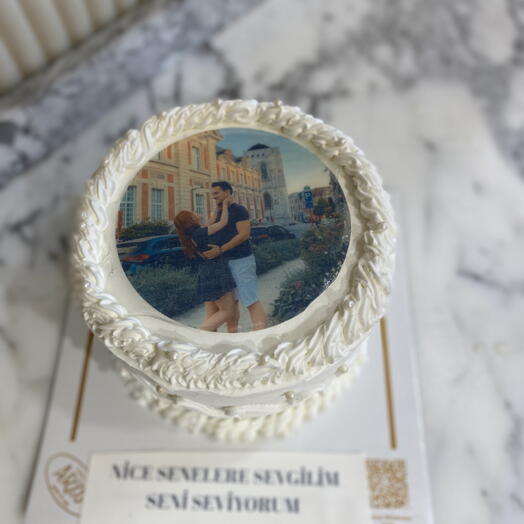 Resim baskılı pasta