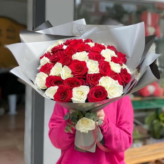 Kırmızı Beyaz Gul