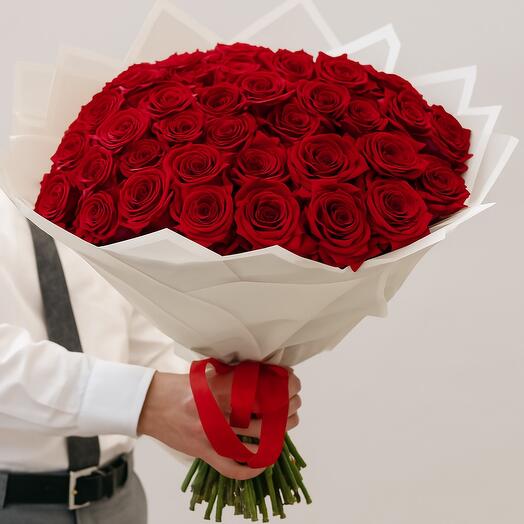 51 ekvator Kırmızı gul Buket i