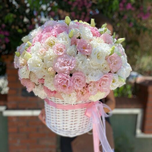 Big Eustoma Basket