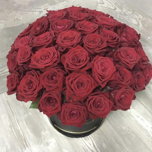 51 red rose box