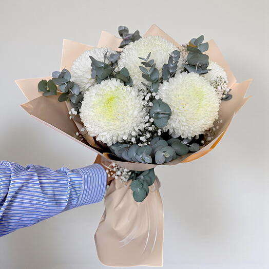 Beyaz anastasia buketi