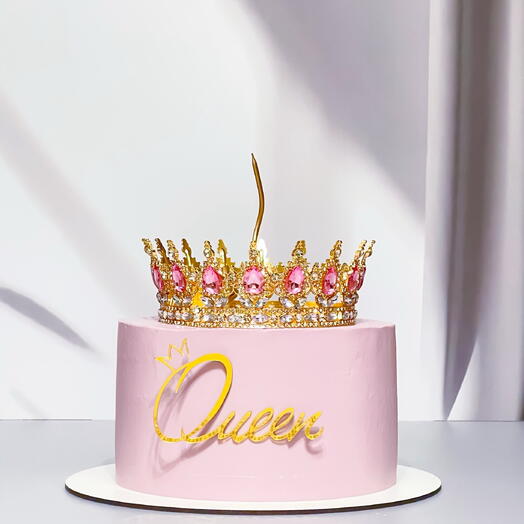 Pembe Kraliçe Doğum Günü Pastası