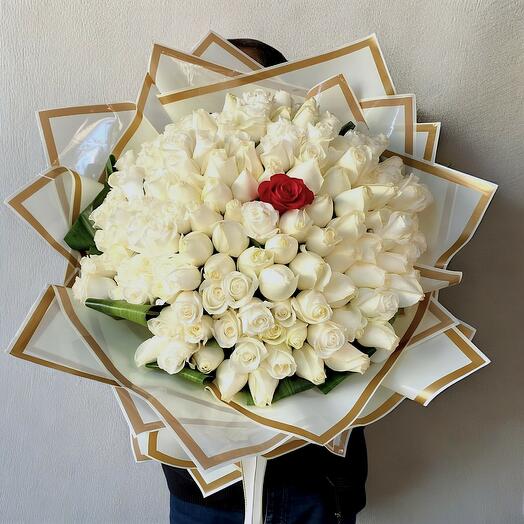 Beyaz Zarafet Buketi