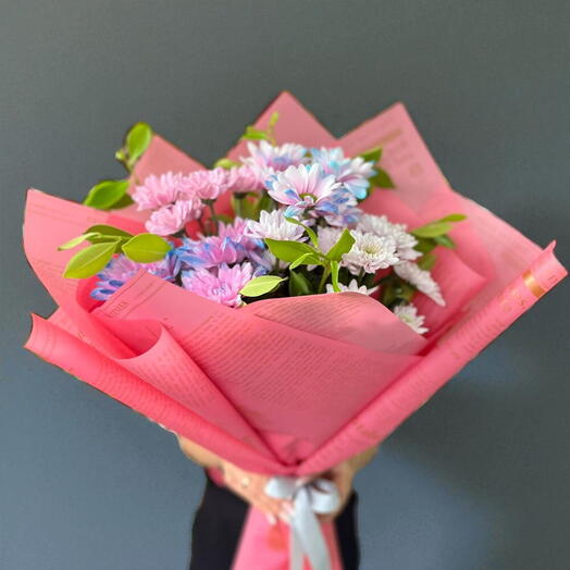 Pembe mavi papatyalar