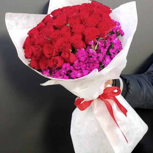 Aşkın İkilisi Kırmızı Gul ve Husnu Yusuf Buketi