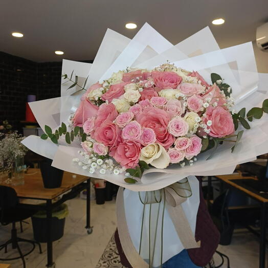 Pembe zerafet buketi