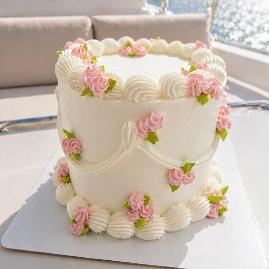 Blush Elegance Cake