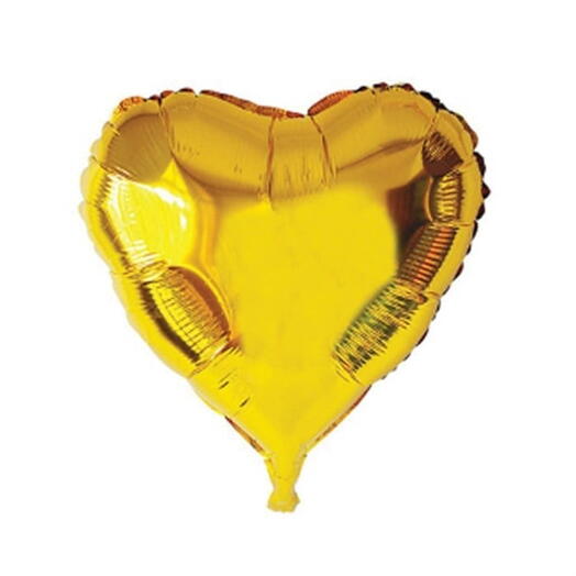 Gold Heart Balloon