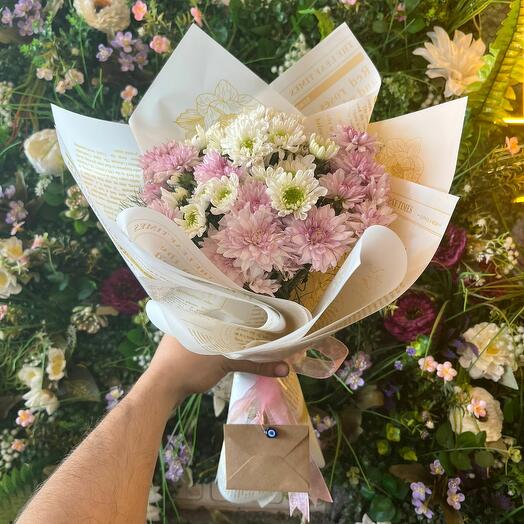 S PEMBE BEYAZ KASIM PATI BUKETİ