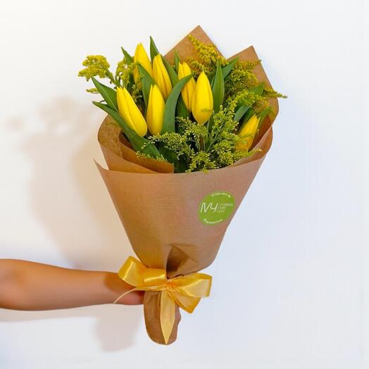 Sarı Lale Buketi (yellow tulipa) 7 li