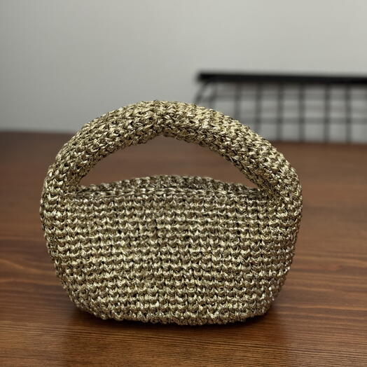 %100 el orgusu gold renk ışıltılı çanta