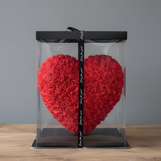 Kırmızı Buyuk Kalp Çiçek