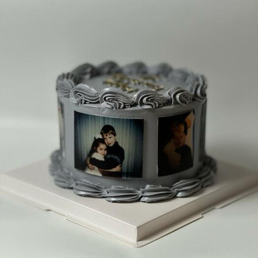 Resimli vintage pasta 4/6 kişilik