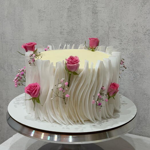 Zarif Gül Dalga Pastası
