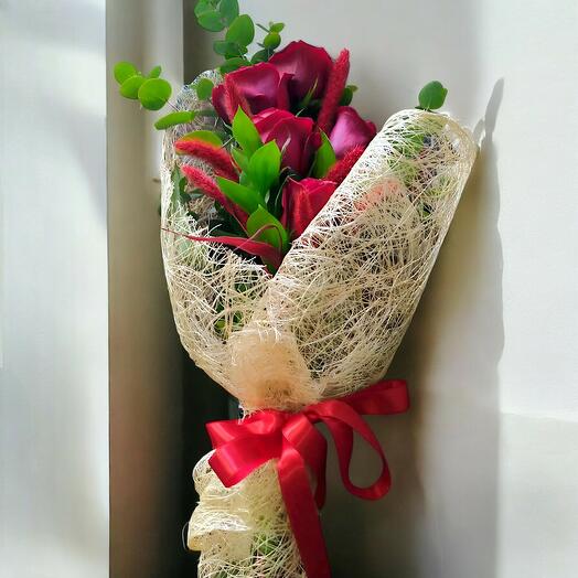 Romantik Kırmızı Gul Buketi