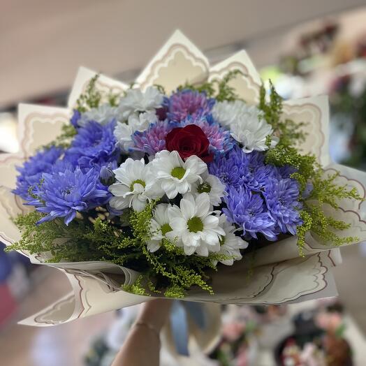 Karışık Papatyalar ve Gul ♥️