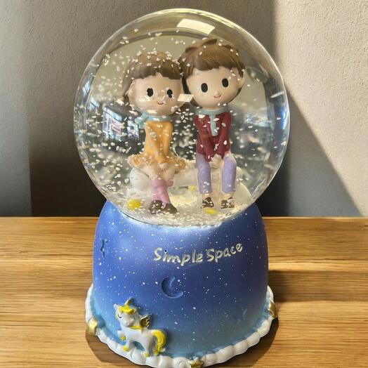 Romantik Anların Simgesi: İki Sevgili Kar Kuresi