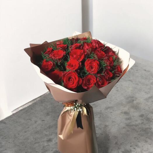 25 Red Rose Bouquet Special