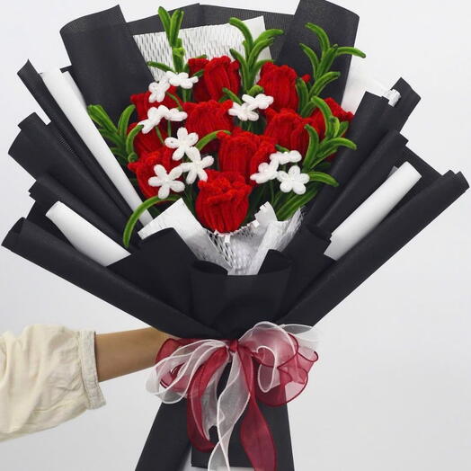 Kış Gulu Buketi (yapay)