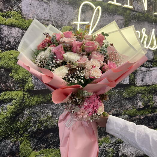 Pembe Mix Love Buket