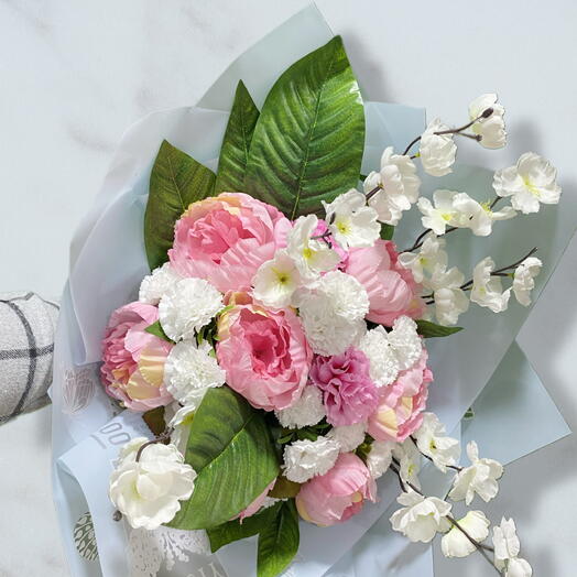 Yapay Şakayıklı buket