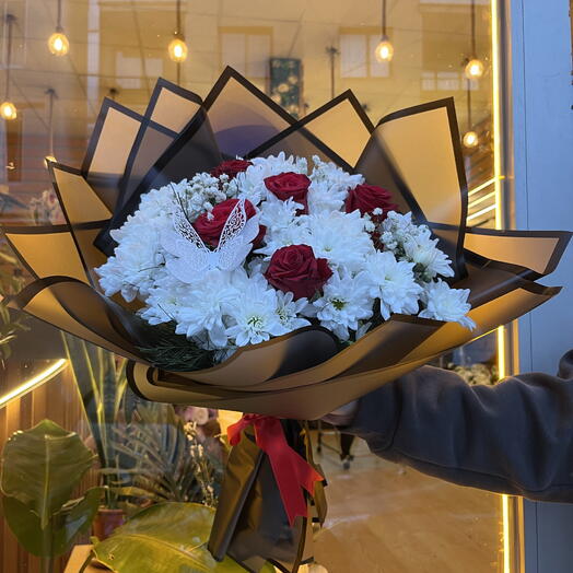 KASIM PATI KIRMIZI GÜL BUKETİ