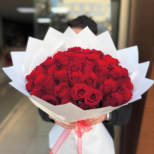 41 li Kırmızı Gul Buketi