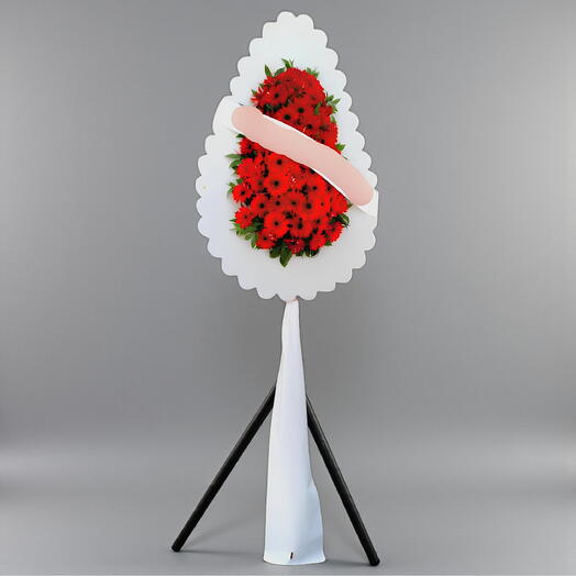 Tek Katlı Duğun Çelengi Kırmızı