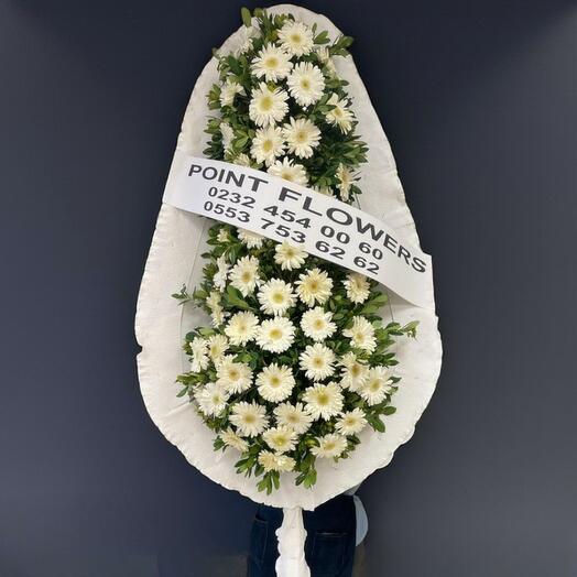 Beyaz Gerbera Duğun   Açılış Çelengi – Goz Alıcı ve Zarif Sunum