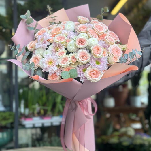 Somon Spray Guller ve Santini Crysantem