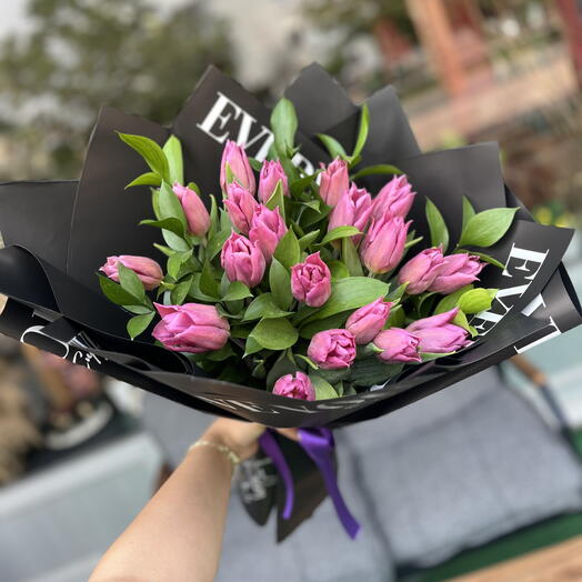 Asil Mor Lale Buketi🌷