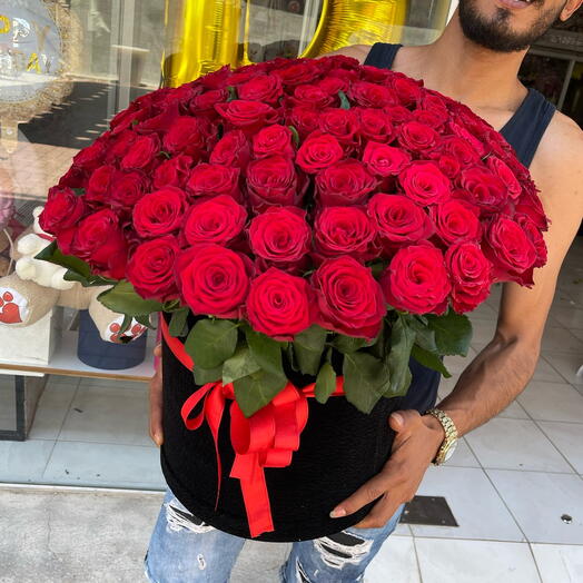 101 голландских розы сорта Родос