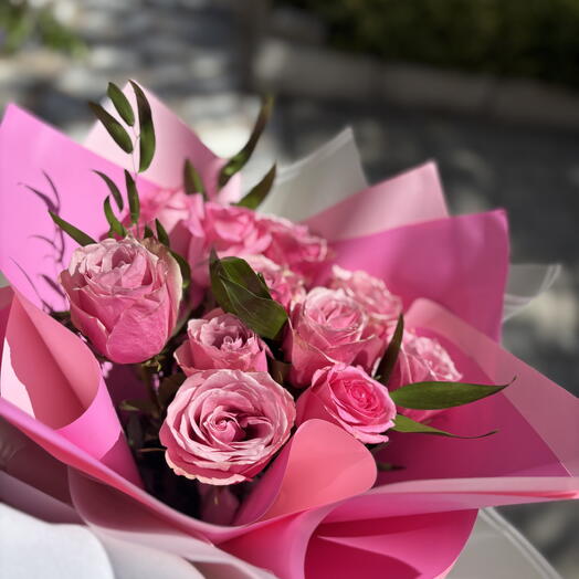 11 li Pembe Gul Buketi – Sevgiliye Hediye, Doğum Gunu ve Romantik Aranjman