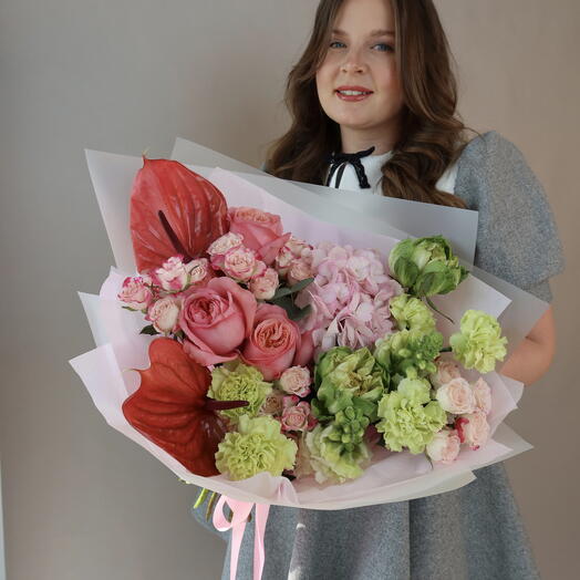 Bahar Pembesi Bahçe Buketi