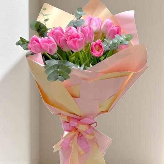 Pembe Lalelerden 20 li Buket