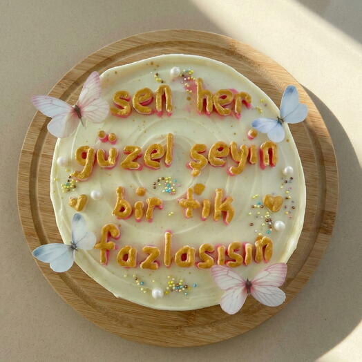 Boutique Cake with Personalized Message