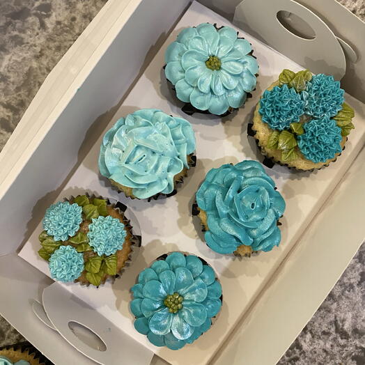 Blue Cupcake - Mavi Kapkek (6)